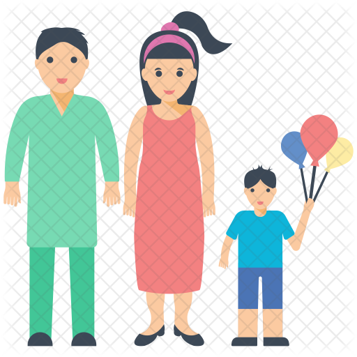 Babysitting, Child, Little Girl, Playing, Toy Icon - Dibujo Pareja Con Hijo (512x512)