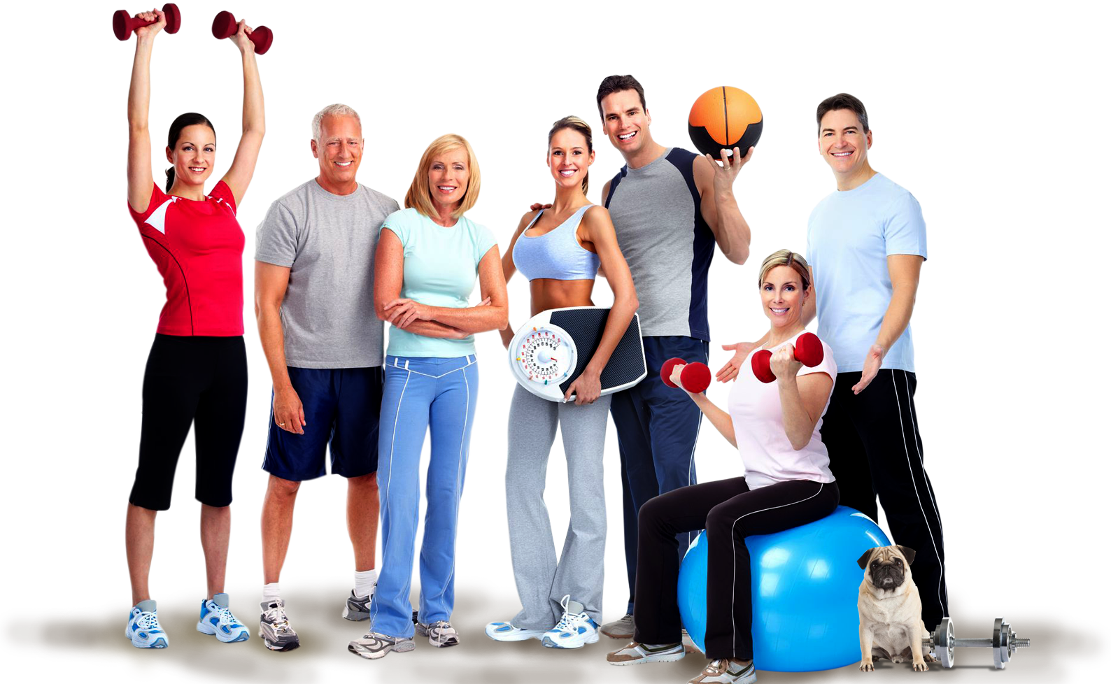 Of 2 4 People - Group Of Fitness People (1588x978)