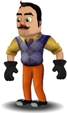 Adventure Hello Neighbor V - Hello Neighbor Action Figure (400x400)