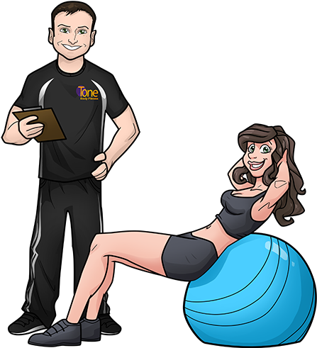 Location Tone Body Fitness 570 South Ave E - Personal Trainer Cartoon (500x500)