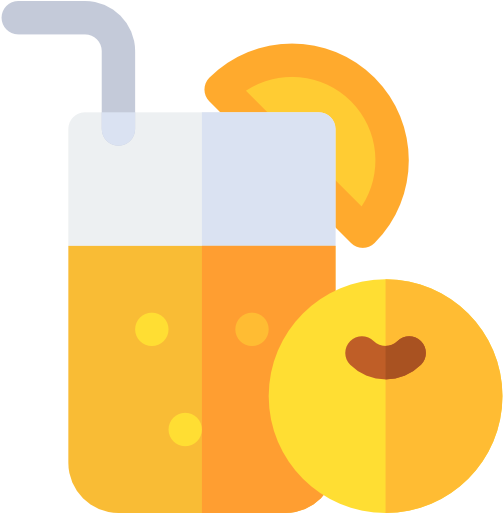 Orange Juice Free Icon - Circle (512x512)