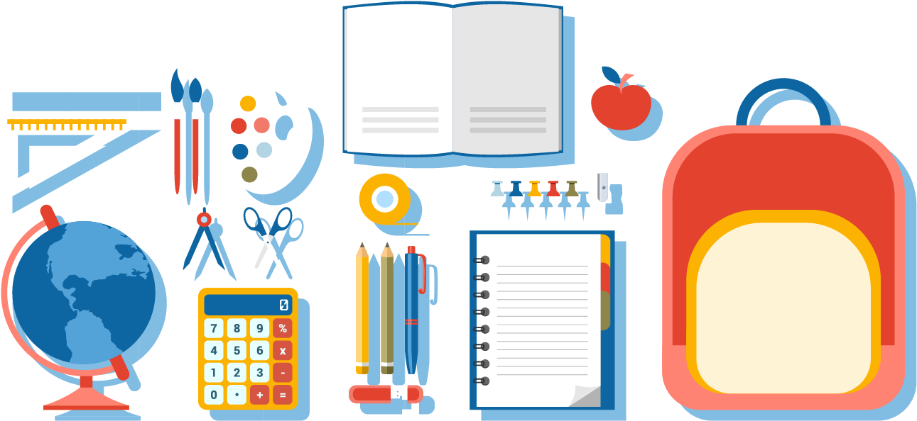 School Supplies Royalty-free Illustration - Graphics (1563x778)