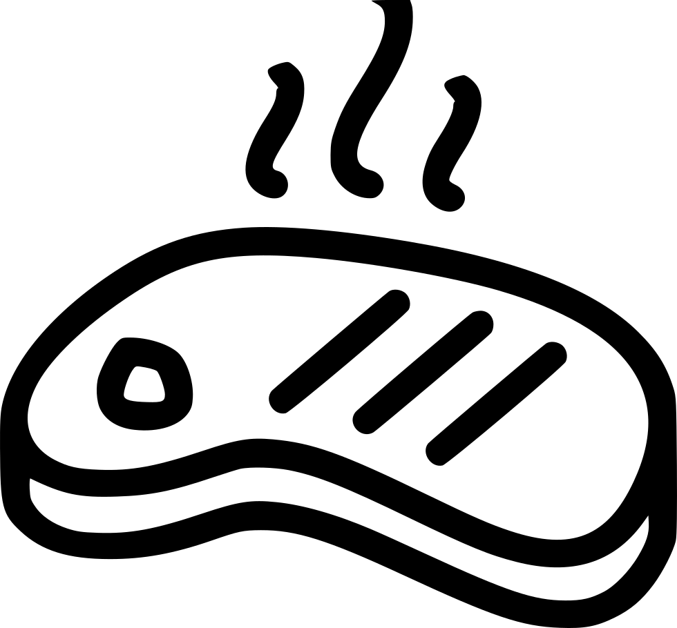 Grill T Bone Steak Bbq Comments - Steak Icon Png (980x910)