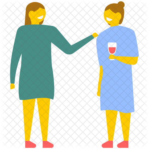 Female Neighbor Friends Icon - Illustration (512x512)