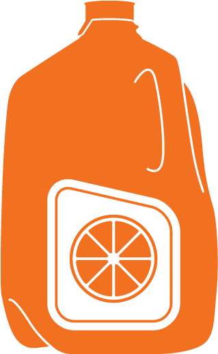 Large Juice Bottle - Bottle Of Juice Icon (558x696)