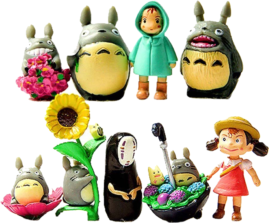 My Neighbor Totoro Figure Spirited Away Anime Models - My Neighbour Totoro Figure Hayao Miyazakiponyo Spirited (1000x1001)