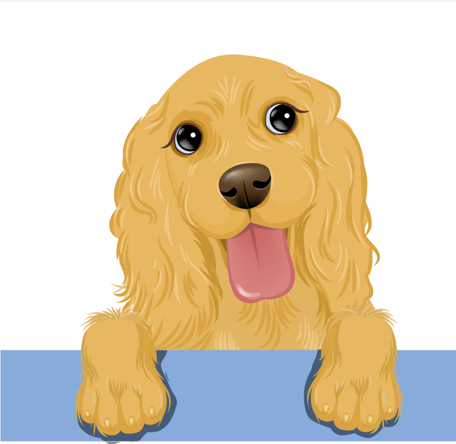 Cocker Spaniel Puppy Clip Art - Cocker Spaniel Puppy Clip Art (900x900)