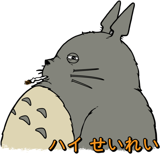 My Stoned Neighbor Totoro T-shirt At Teepublic - Cartoon (630x630)