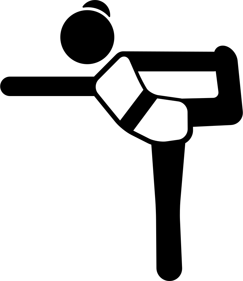 Woman Holding Leg And Stretching Arm Comments - Scalable Vector Graphics (848x980)