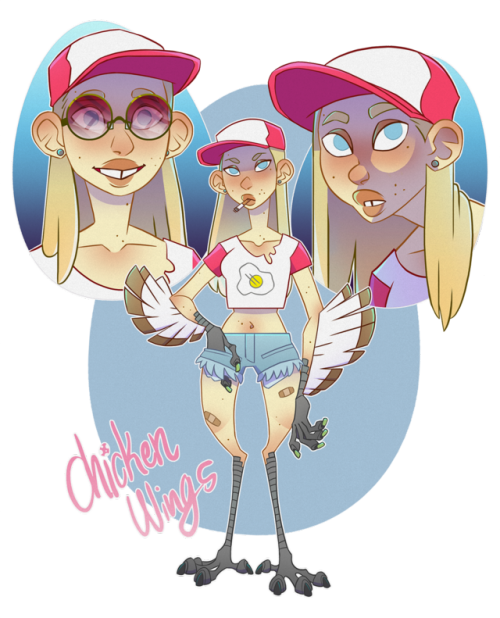 Harpy Chicken Chicken Wings Siren Urban Fantasy Oc - Oc Fantasy (500x618)