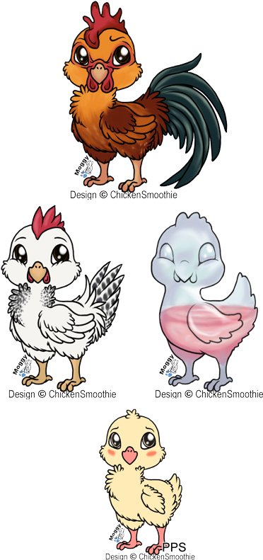 Capitolesque 6 23 Chicken Smoothie, Chicken Chibi's - Chibi Chicken (397x798)
