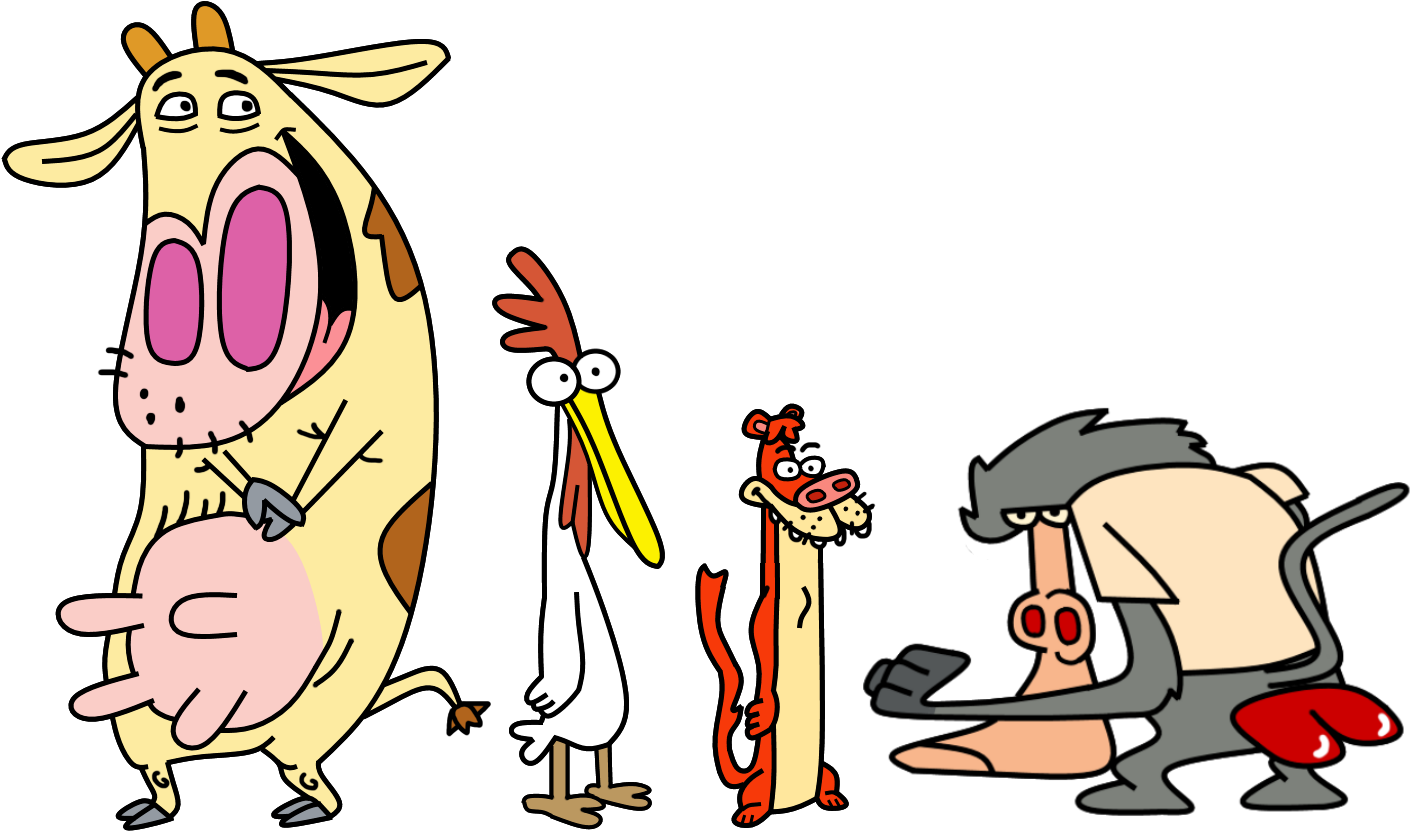 Chicken, I - Cow And Chicken Baboon (1430x838)