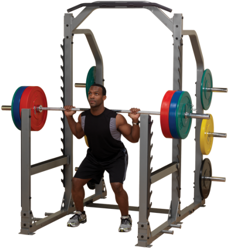 The Safeties Are Actually Adjustable As Well So People - Squat And Bench Rack (522x522)