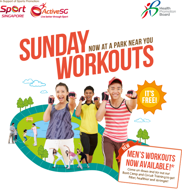 Get Active With Your Family And Friends Every Sunday - Health Promotion Board (611x636)