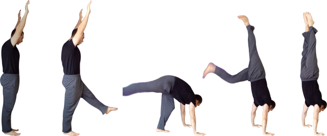15-second Handstand Kickup - Stages Of A Handstand (640x267)