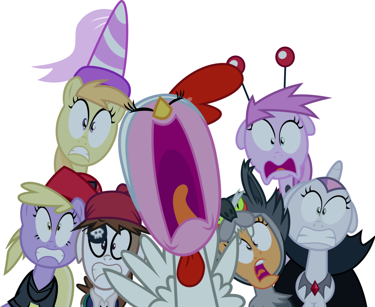Mlp Eqg 3 Pinkie Pie Vector By Luckreza8 - Pinkie Pie Chicken Costume (1280x1051)