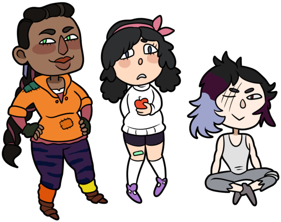 Chibi Doodles By Vampire-chicken - Cartoon (600x468)