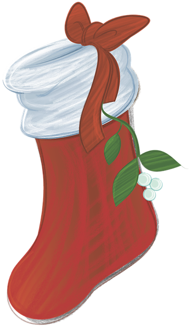 Cartoon Christmas Stocking - Gambar Kaos Kaki Natal (496x720)