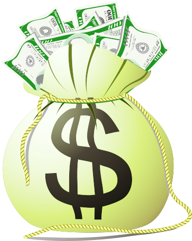 Money Bag Cartoon - Money Bag Vector (500x500)