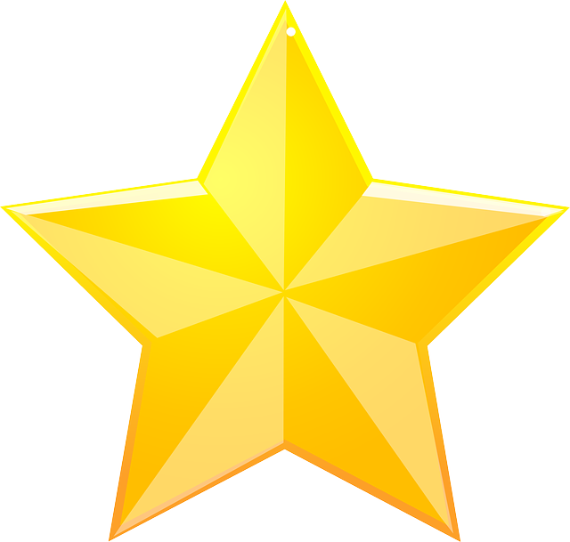 Yellow, Christmas Star, Christmas, X-mas, Xmas - Star Transparent Background (640x609)