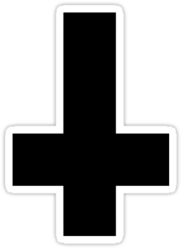 Upside Down Crosses Clipart - Upside Down Cross Gif (375x360)
