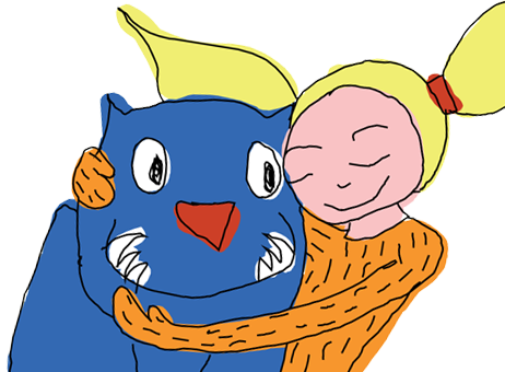 The Blue Dog Book Use It To Educate Kids And Prevent - Cartoon (462x340)
