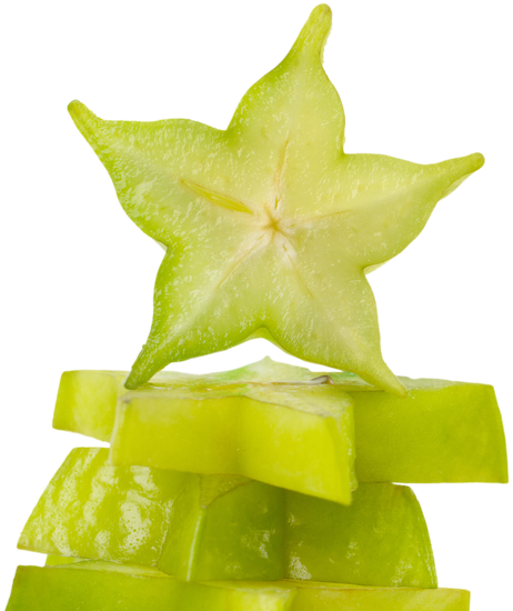 Slices Of Starfruit - Starfruit (462x550)
