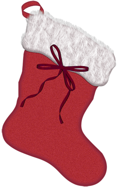 Red Christmas Stocking Png Picture - Christmas Stocking (373x600)