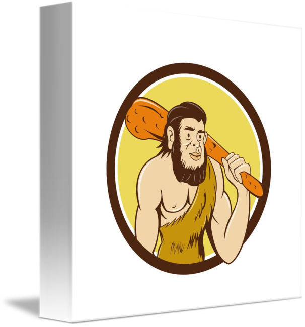 Hombre De Neandertal Dibujo (606x650)