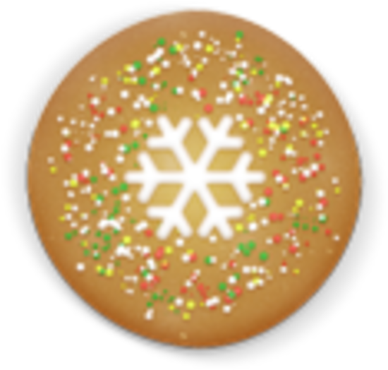 Stylish Idea Christmas Cookie Clipart Round Icon Free - Christmas Cookie Clip Art (600x600)