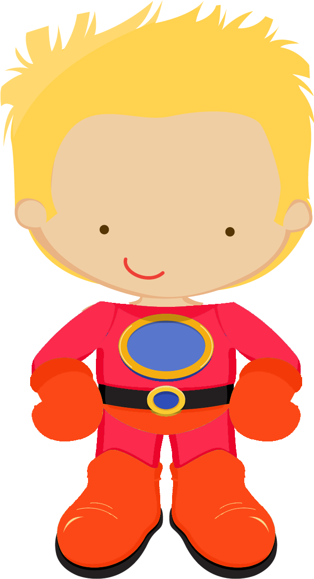 Kids Dressed As Superheroes Clipart - Cartoon (1500x1500)