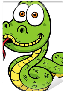 Vector Illustration Of Cartoon Snake Wall Mural • Pixers® - Snake Cartoon Face (400x400)