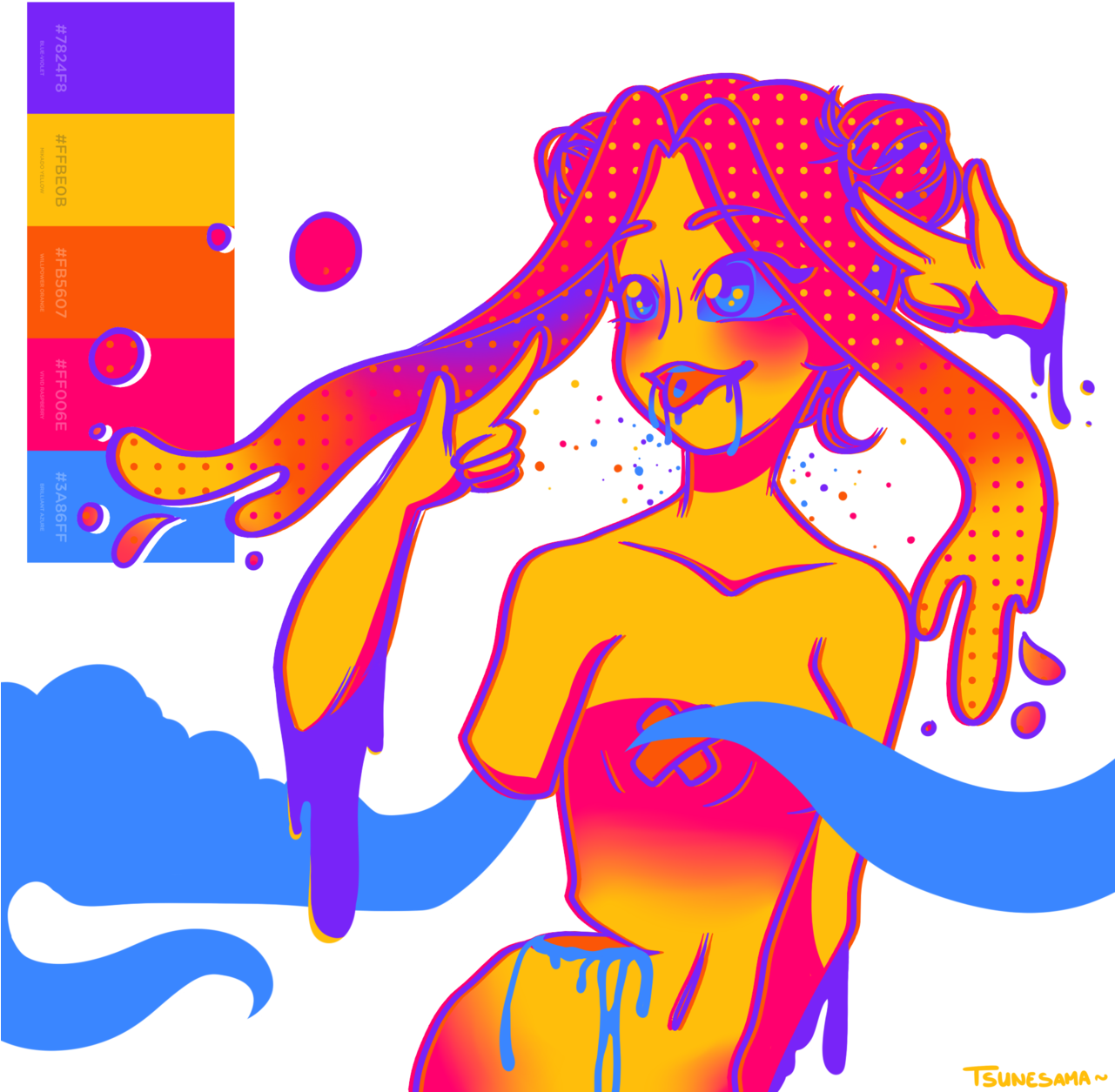 Tsune On Acid~ By Nyoonchan - Acid (1280x1280)