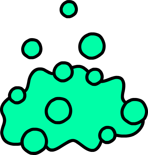 Baking Soda And Vinegar - Circle (477x500)