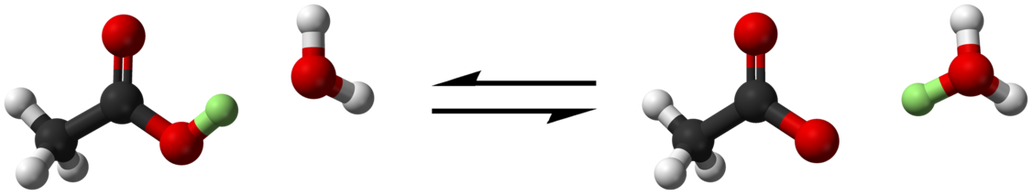 Dissociation Of Acetic Acid, C2h3ooh - Acid (1100x262)