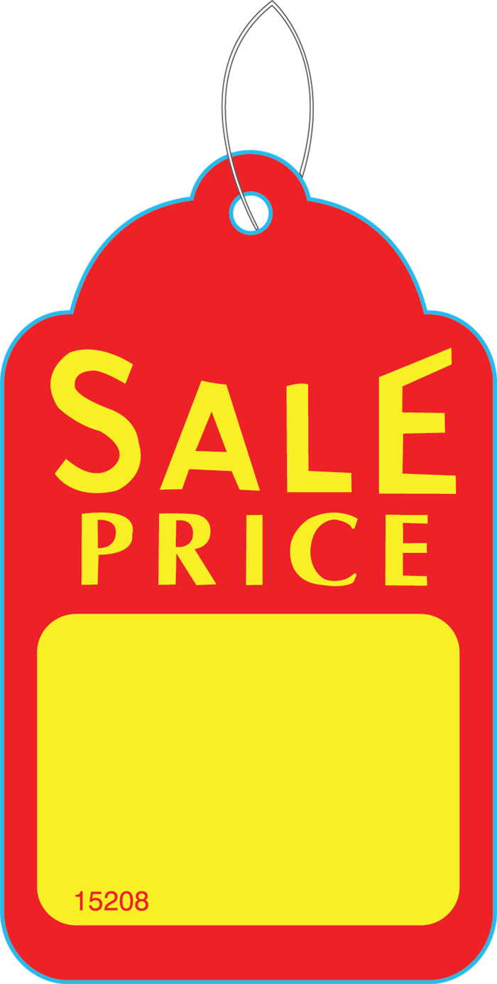 Yellow Sale Price Hang Tag - Smartsign 1000 Price Tags, Sale Price Large, Yellow (700x1386)