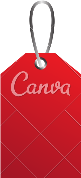 Red Price Tag Commerce Sale Offer Symbol - Use Canva Like A Pro (800x800)