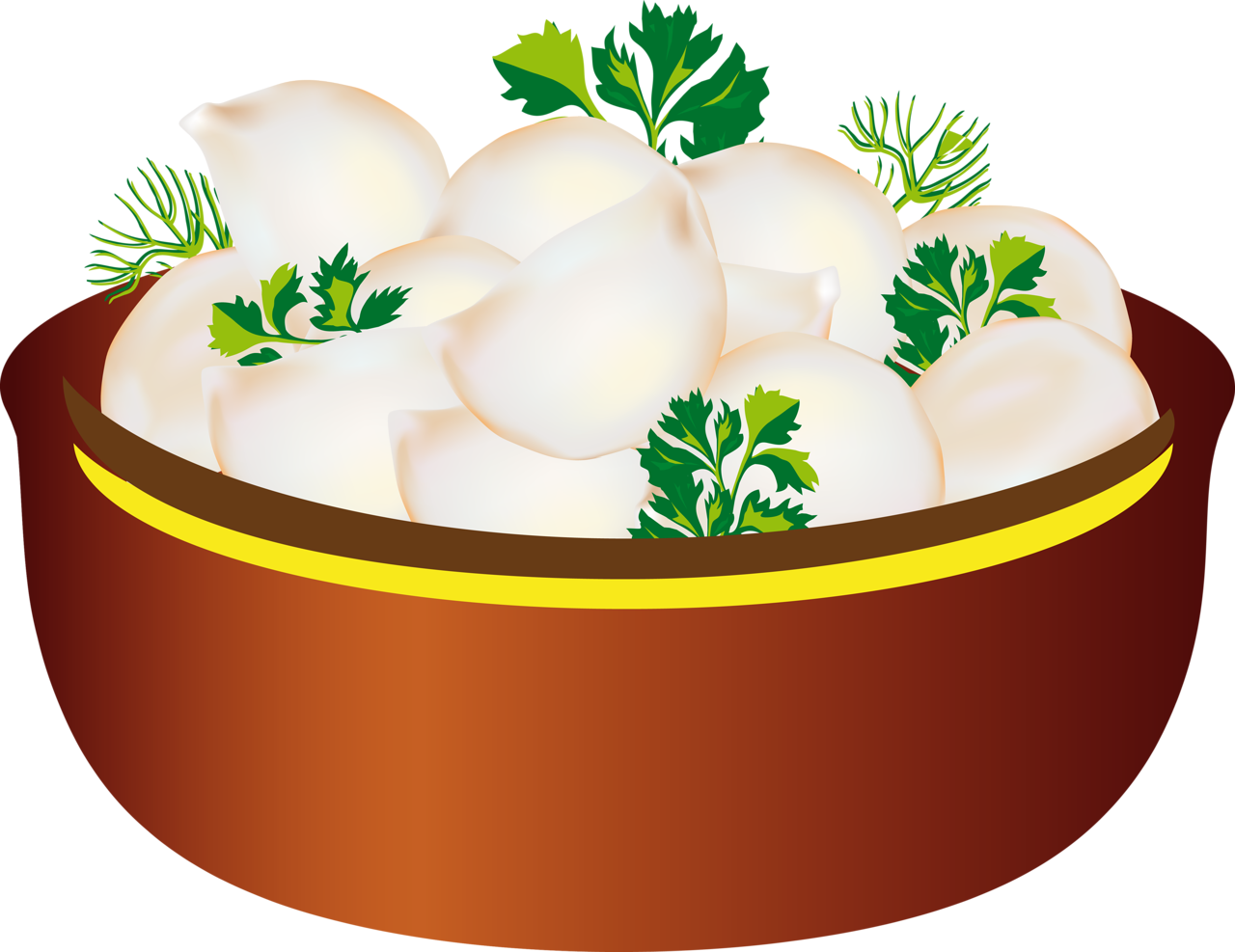 Comida, Frutas Bebidas Etc - Клипарт Пельмени (1280x987)