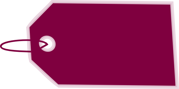 Tag Cliparts - Pink Price Tag Png (600x299)