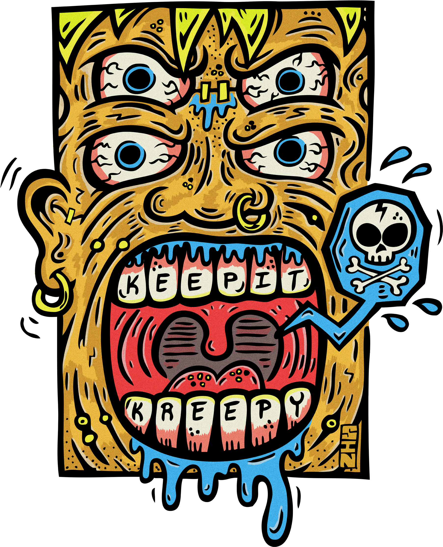 Keep It Kreepy Canvas Print - Small By Sindy Sinn (1850x2277)