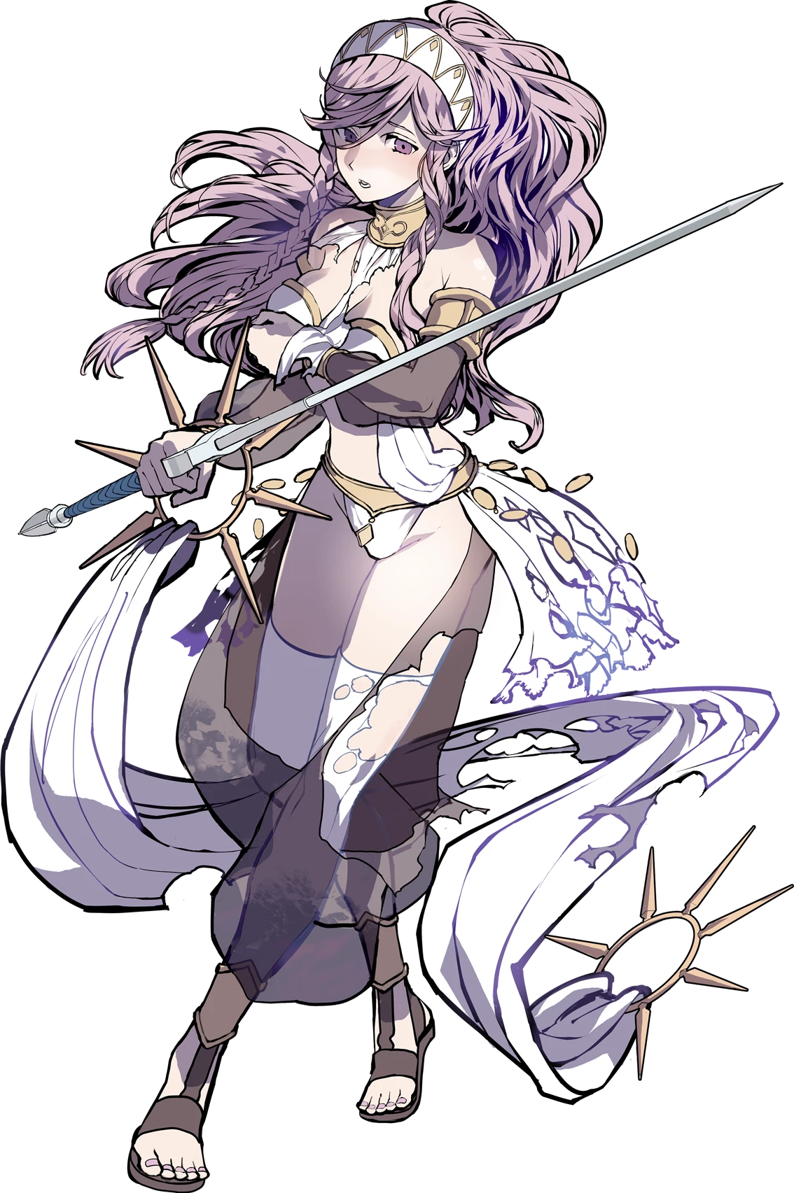 More Concerned About Keeping Her Modesty Than Her Life - Fire Emblem Heroes Olivia (1134x1705)