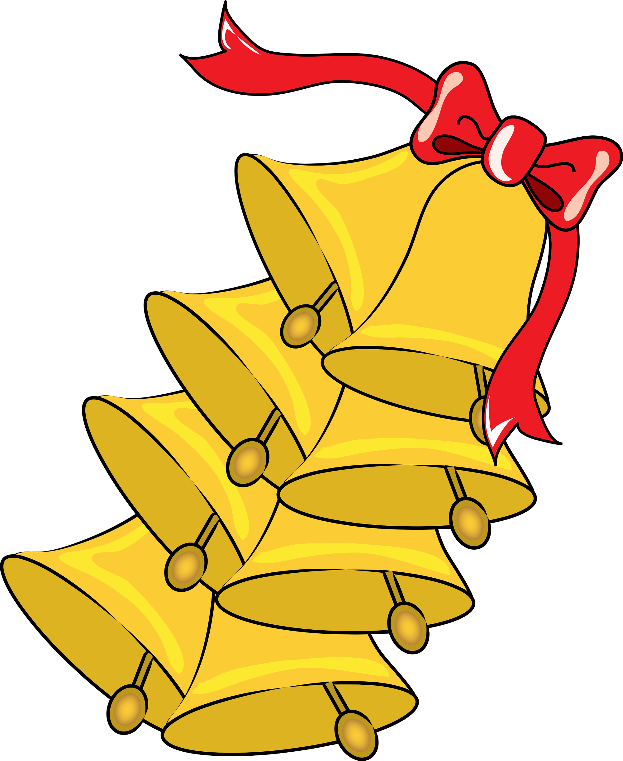 Christmas Jingle Bells Clip Art - Jingle Bells Song Clipart (2000x2445)
