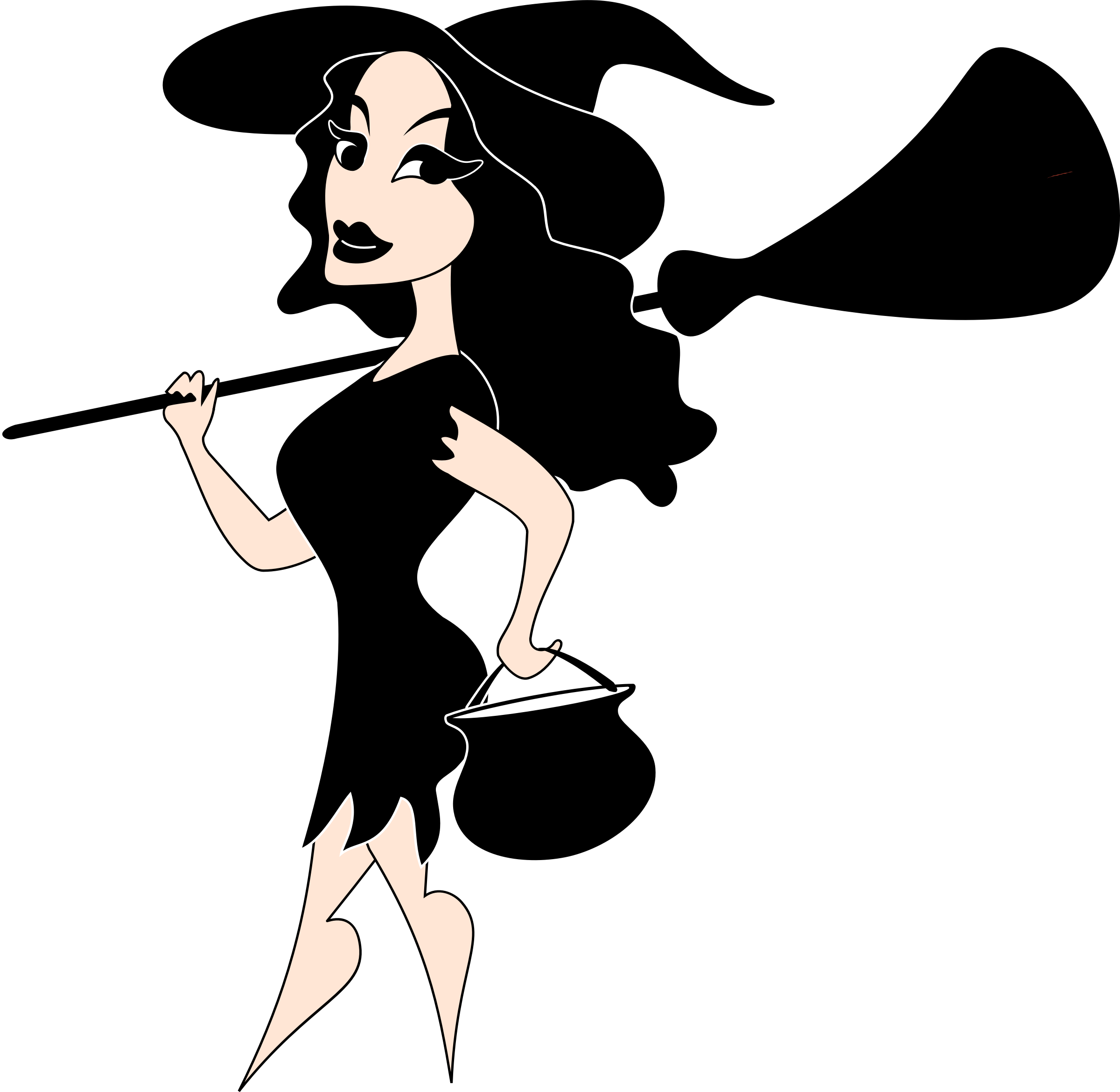 Big Image - Witch Gif Png (2400x2340)