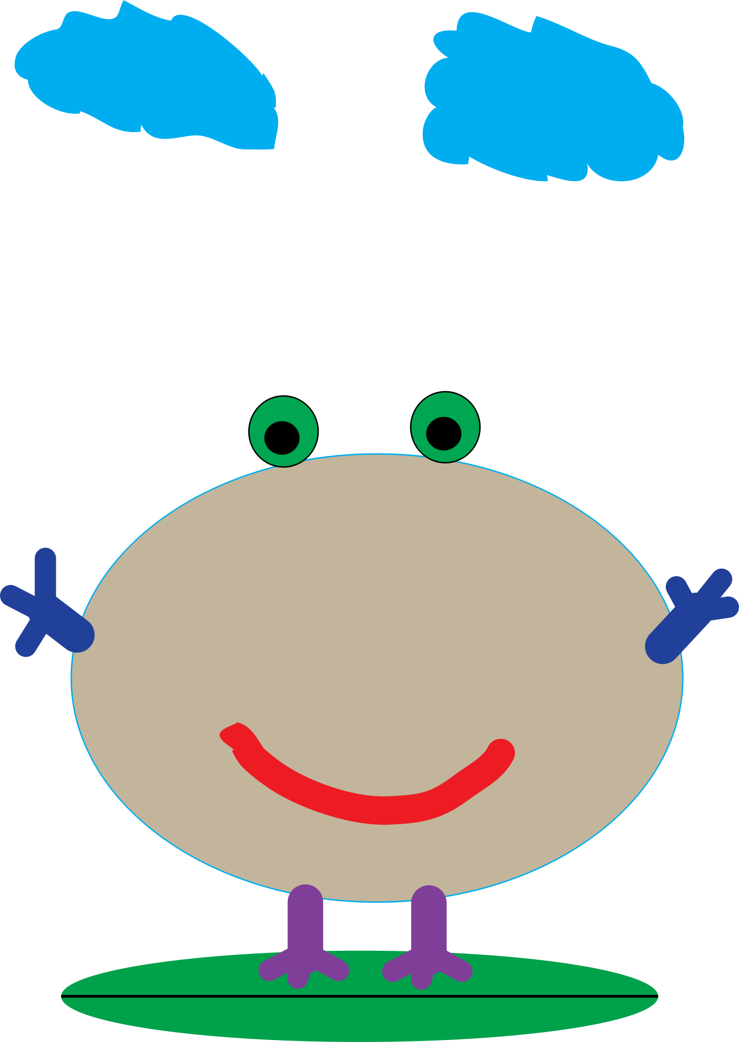Clipart Froggy 2 Bclipart - Cartoon (1484x2091)