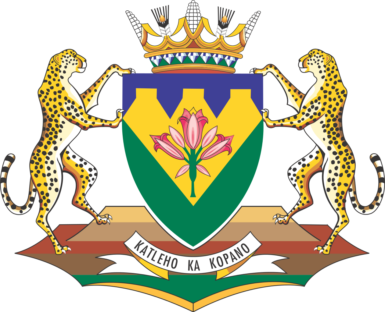 Fs - Free State Coat Of Arms (1262x1024)