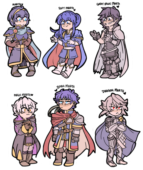 So I've Been Getting Really Into Fire Emblem Heroes - Marth And Seliph (500x625)