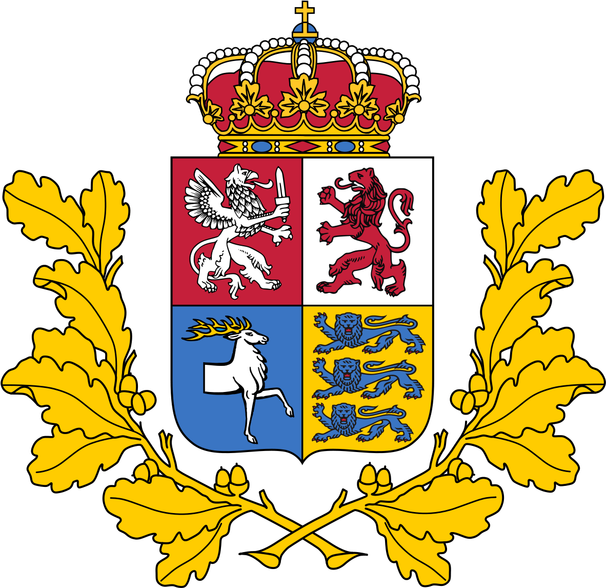 United Baltic Duchy By Fennomanic United Baltic Duchy - Coat Of Arms Duchy (1221x1228)