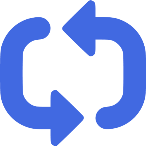 Royal Blue Repeat Icon - Repeat Icon (512x512)