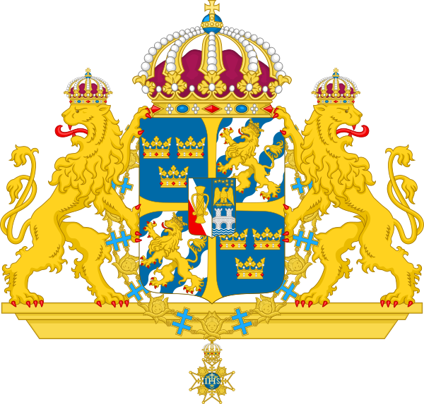 Victoria, Crown Princess Of Sweden, Duchess Of Västergötland - Sweden Coat Of Arms (600x573)