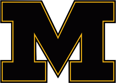 Michigan Block M Football Logo Clipart - Missouri Tigers M Logo (482x346)